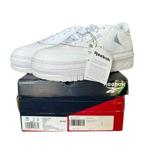Reebok Club C Extra White Tennis Sneakers Size 10